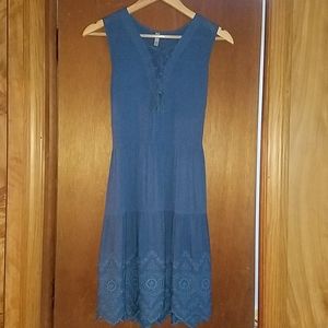 🌞$2 for 25.00$Tank Sundress Dress w/ Eyelet Detal